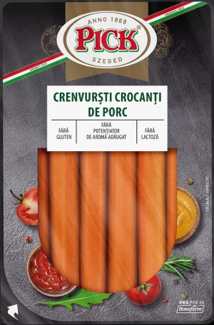 Crenvurști crocanți de porc