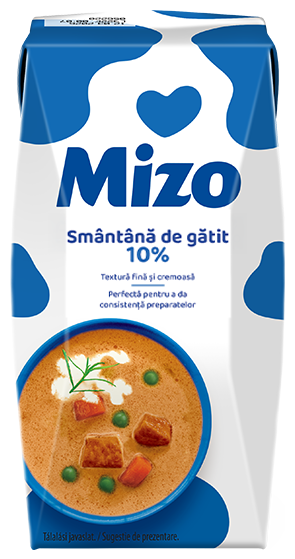 MIZO smântână de gătit  UHT 10% 200 ml
